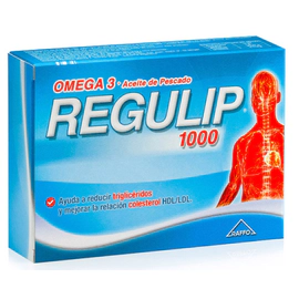 Suplemento Dietario Regulip 1000 Omega 3 Colesterol X 50caps