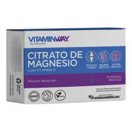 Vitamin Way Citrato De Magnesio Vitamina D 30 Cápsulas