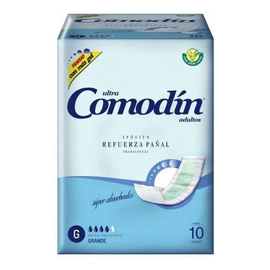Comodin Ultra Apósito Refuerza Pañal Grande 10 Unidades