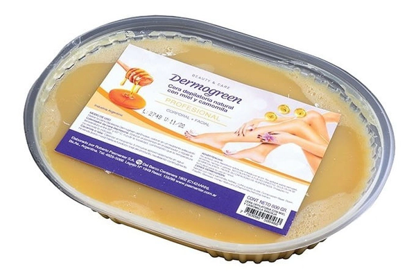 Dermogreen Cera Depilatoria Vegetal Miel Camomilla Band 800g