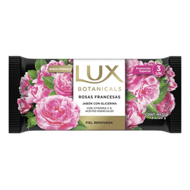 Jabón En Barra Lux Botanicals Rosas Francesas 3 X 120g