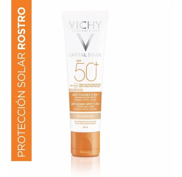 Cuidado protector anti-manchas 3en1 FPS 50+ Idéal Soleil 50ml de Vichy