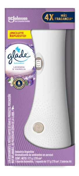Glade Lavanda Vainilla Difusor + Repuesto 270ml
