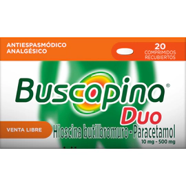 Buscapina Duo Antiespasmódico + Analgésico x20 comprimidos