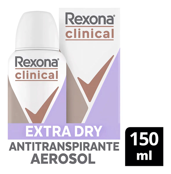 Antitranspirante Rexona Clinical Extra Dry En Aerosol 150ml