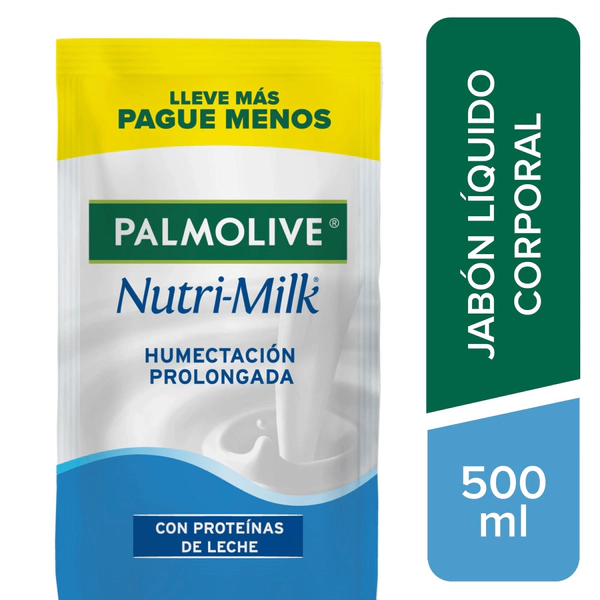 Jabón Liquido Palmolive Nutrimilk Para Cuerpo Repuesto 500ml