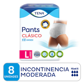 Ropa Interior TENA Pants Clásico+C15 talle L x 8 unidades