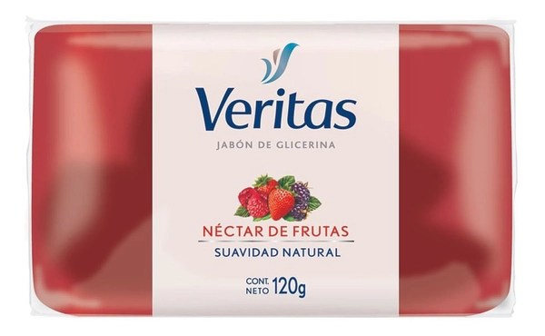 Veritas Jabón Barra Néctar De Frutas Suavidad Natural 120g