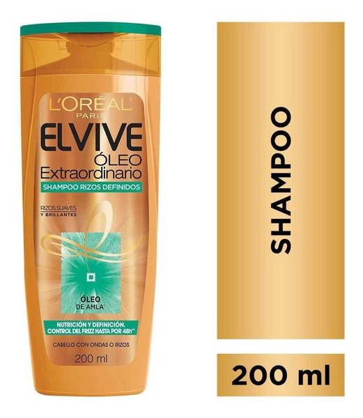 Elvive Shampoo Óleo Extraordinario Rizos Definidos 200ml