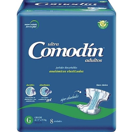 Comodin Ultra Adulto Pañal Anatómico Grande 8 Un
