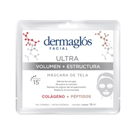 Dermaglós Máscara De Tela Ultra Volumen + Estructura 15ml 1 unidad