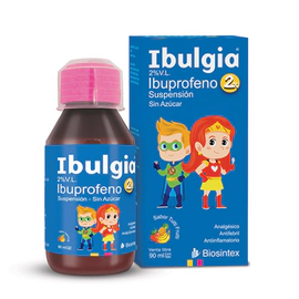 Ibulgia Ibuprofeno 2% sin Azúcar Jarabe 90ml Tutti Frutti