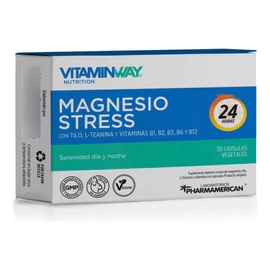 Vitamin Way Magnesio Stress Tilo + L-teanina+vitaminas 30 cápsulas vegetales