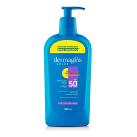 Protector Solar Dermaglos Fps50 380ml Envase Familiar