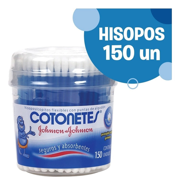 Cotonetes Johnsons Hisopos Flexibles 150 Unidades