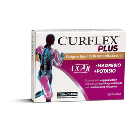 Curflex Plus Colágeno Desnaturalizado Magnesio + Potasio 30 Comp