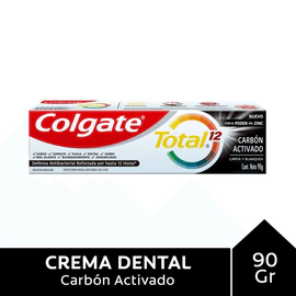 Colgate Crema Dental Total 12 Carbón Activado 90g
