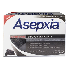 Asepxia Jabón en Barra Carbón Detox de 100gr