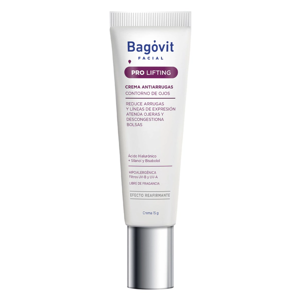 Contorno de Ojos Antiarrugas Reafirmante Bagóvit Pro Lifting x 15 g