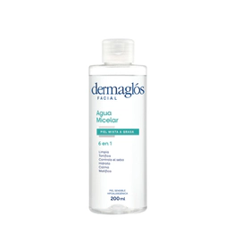 Dermaglós Facial Agua Micelar 6 En 1 Desmaquilla Limpia Hidrata 200ml