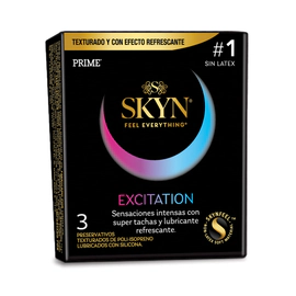 Preservativo Prime Skyn Excitation Sensación Natural x3