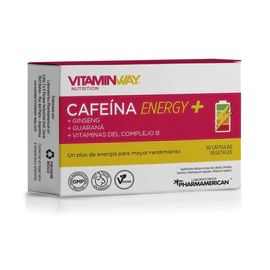 Vitamin Way Cafeína Energy + Ginseng Guarana Vitamina B 30 Cápsulas