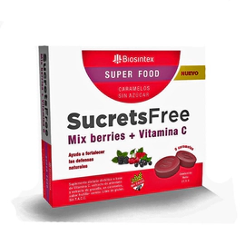 Vitamina C Sucrets Mix Berries Free Super Food 9 Caramelos