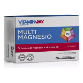 Multi Magnesio Vitamina B6 30 Capsulas Vitamin Way