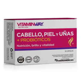 Vitamin Way Cabello Piel Uñas Probióticos x 30 Caps