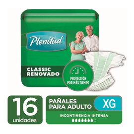 Plenitud Clasic Pañal Para Adultos Talle Xg 16 Unidades
