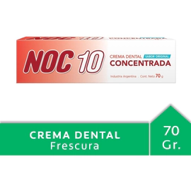 Noc 10 Concentrada Crema Dental 70g