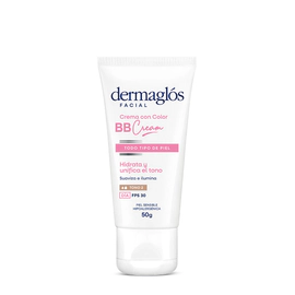 Dermaglos Bb Cream Facial Con Color Tono Medio Fps30 50 G