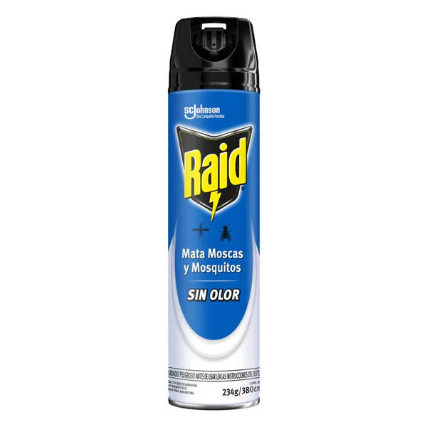 Insecticida Raid Mata Moscas Y Mosquitos Sin Olor En Aerosol