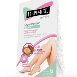 Depimiel Bandas Depilatorias Cuerpo Argan X 12 Unidades