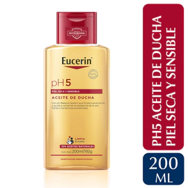 Aceite de ducha pH5 Eucerin para piel sensible x 200 ml
