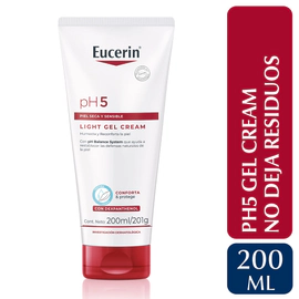 Crema-gel corporal Light Eucerin pH5 para piel seca y sensible x 200 ml