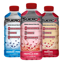 Combo Suerox Bebida Hidratante 3 Variedades De Sabor X3 Un