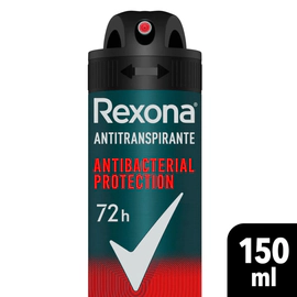 Antitrasnpirante Rexona Antibacterial Protection Hombre Desodorante Aerosol 150m