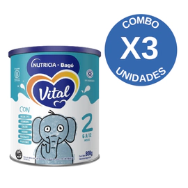 Combo X3 Vital 2 Lata De Leche 800g