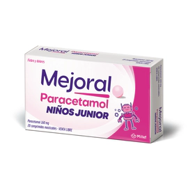 Mejoral Para Niños Junior 160 Mg X10 Comprimidos Masticables