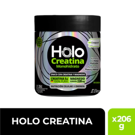 Holo Creatina Monohidrato + Magnesio Sin Sabor X206gr