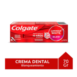 Crema Dental Luminous White Glow X70gr