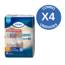 Combo X4 Ropa Interior Pants Ultra Protect Adultos Talle P/ M 8 Unidades