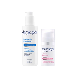 Kit Facial Dermaglós Leche de Limpieza + Serum Ectoína