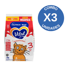 Combo X2 Leche De Fórmula Vital 3 Pouch 1kg