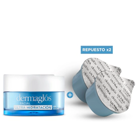 Kit Facial Dermaglós Ultra Hidratación + 2 Repuestos 50gr