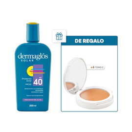 Protector Solar Fps 40 Emulsión X250Ml+ Crema Compacta Tono 2 de Regalo