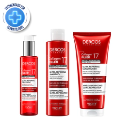 Combo Dercos Ultra Reparador Collagen Filler