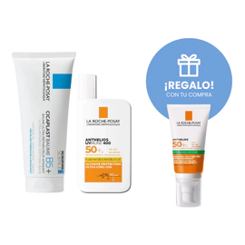 Combo Anthelios Uvmune F50 50 Ml+Cicaplast Baume+Protector Toque Seco 50 Regalo