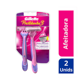 Máquina de Afeitar Mujer Prestobarba 3 Banda Lubricante X2 Unidades